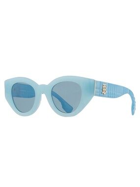 Burberry Meadow Blue Cat Eye Sunglasses, Retro Style, Luxury